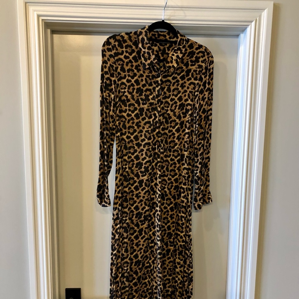 Zara leopard maxi dress